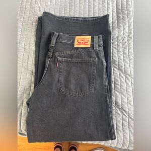 Women's size 29 baggy wide leg levi's jeans